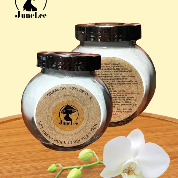 Combo 2 Lọ Bột Phèn Chua Khử Mùi Hôi Nách Junelee 150g